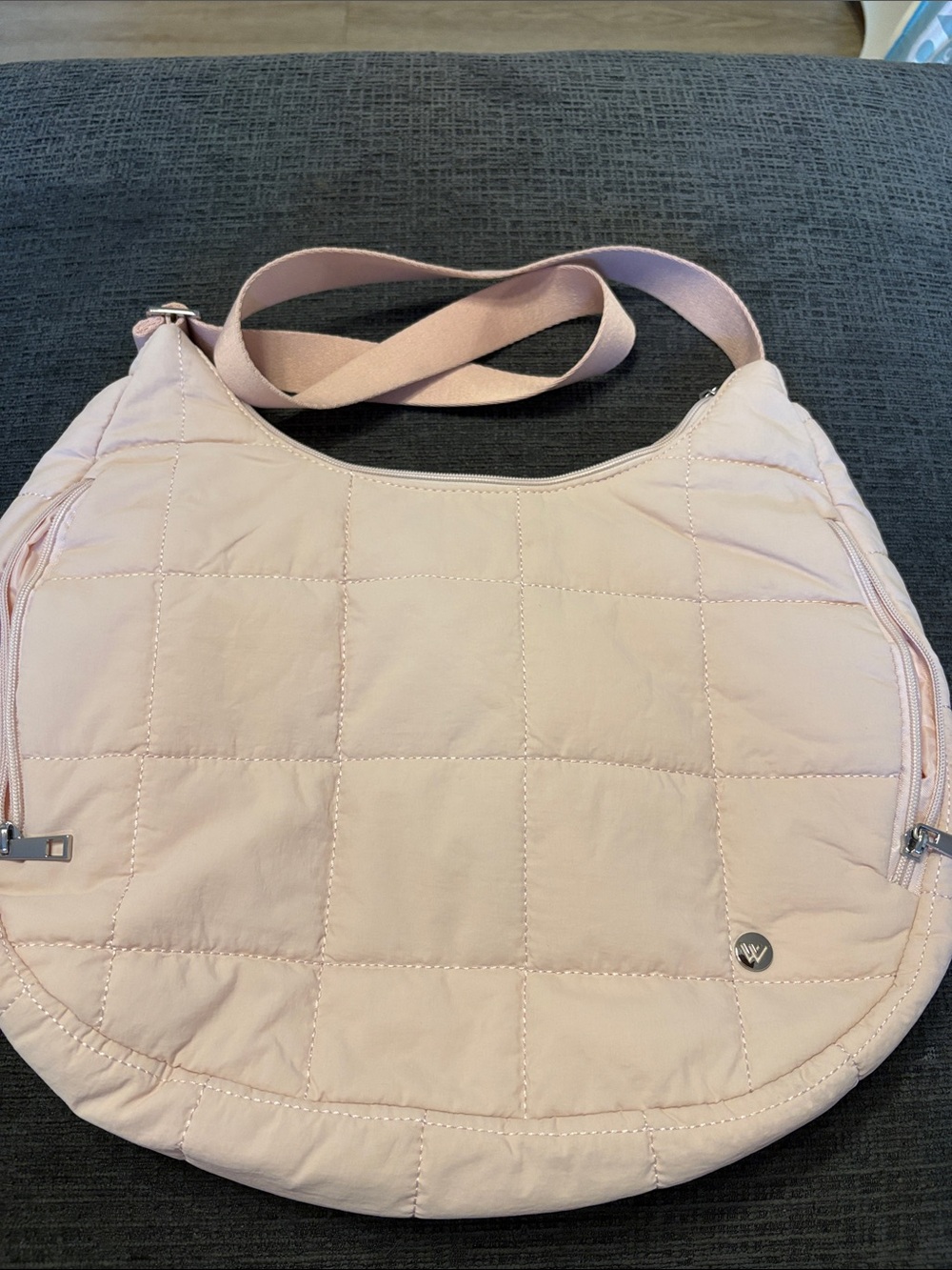 Quilted Pink Shoulder Bag - Soft Crossbody Tote